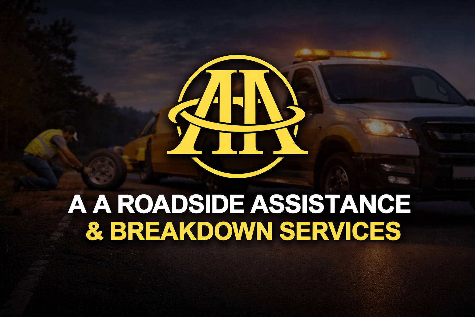 AA Qatar roadside assistance technician helping a stranded driver in Qatar