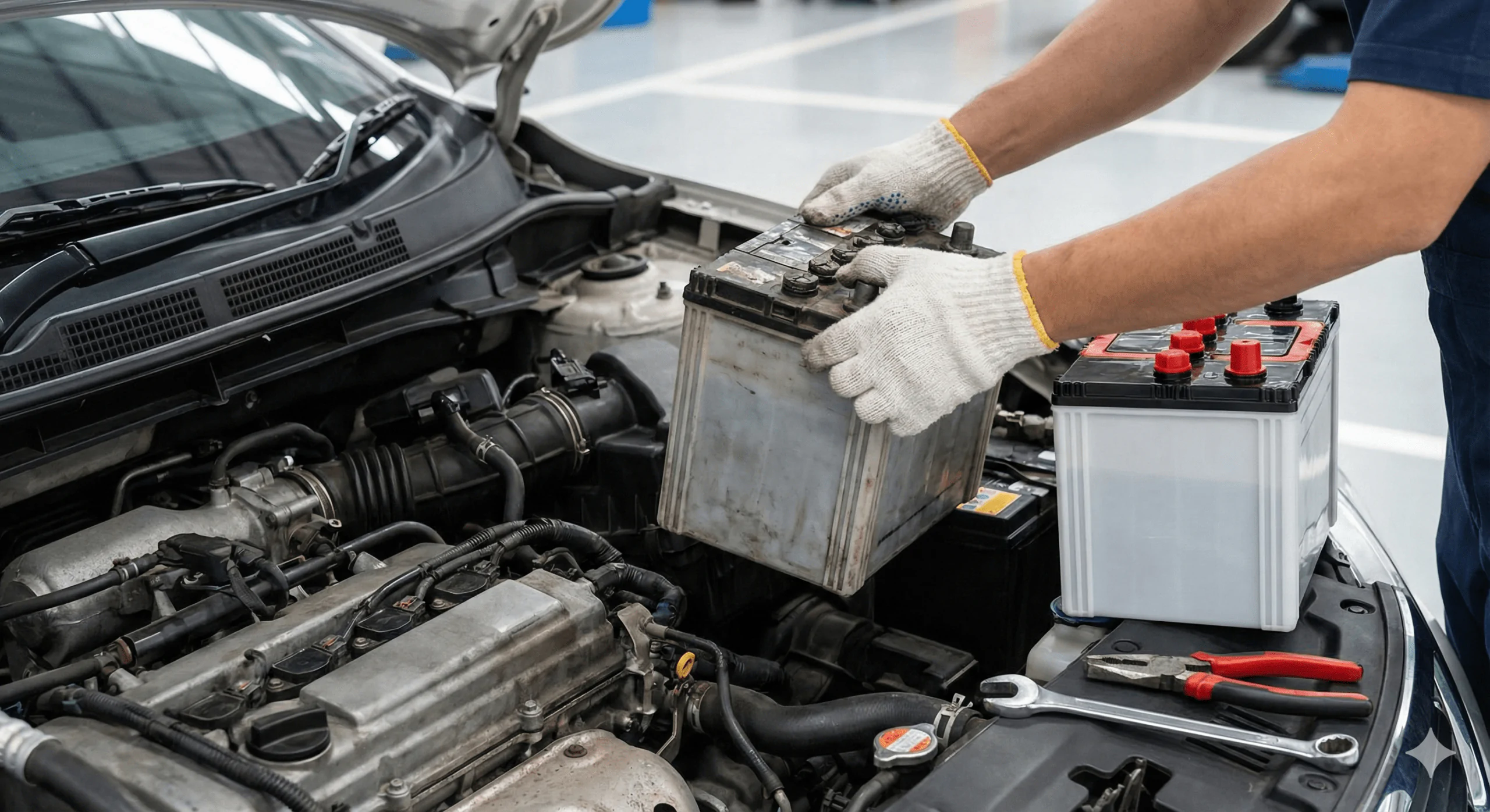AAQatar Roadside Assistance providing 24/7 mobile car support in Qatar-Car Battery Replacement
