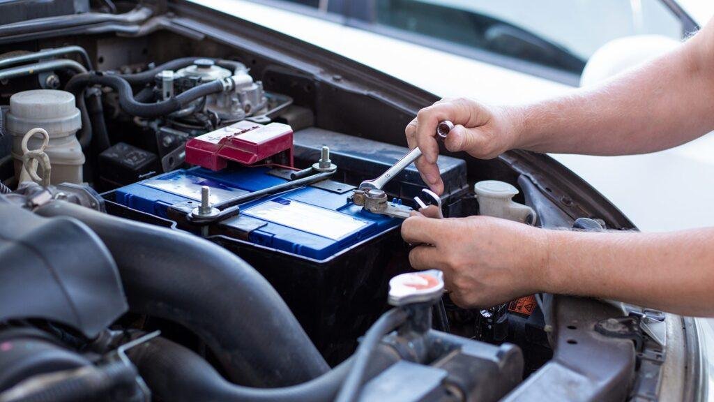 Panasonic battery replacement service in Qatar by AAQATAR at roadside