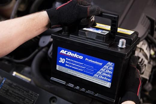 ACDelco battery replacement service in Qatar by AAQATAR at roadside