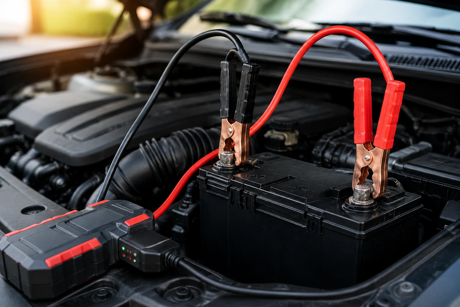Battery jump start service in Qatar — AA Qatar roadside assistance
