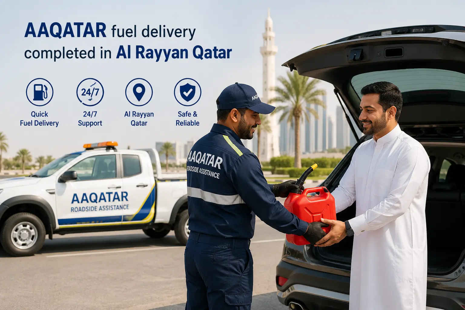 AAQATAR fuel delivery completed in Al Rayyan Qatar